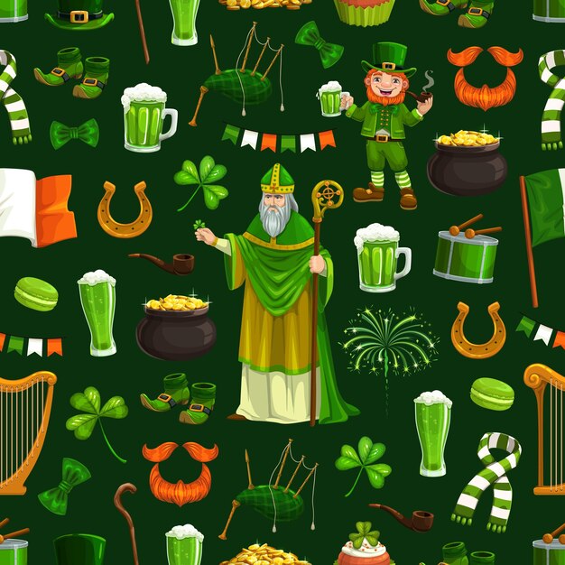 Patrick's day naadloze patroon vakantie