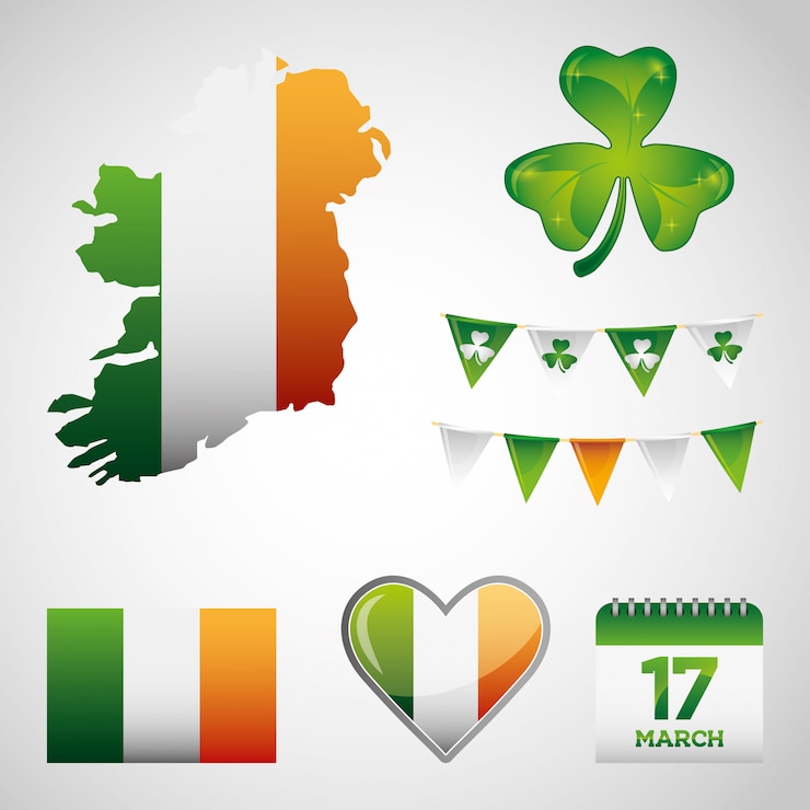 Vector patricks day cartoons