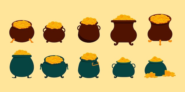 パトリックスの日の金貨のイラスト