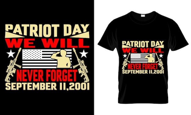 Patriot dag t-shirt ontwerp