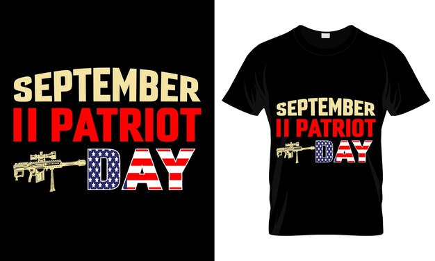 Vector patriot dag t-shirt ontwerp