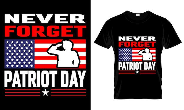 Patriot dag t-shirt ontwerp