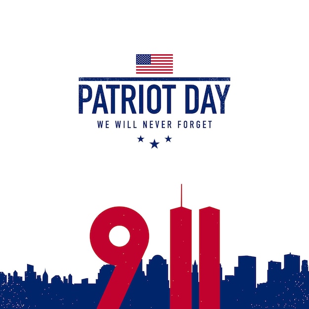 Patriot Day Background Design Vector Illustration