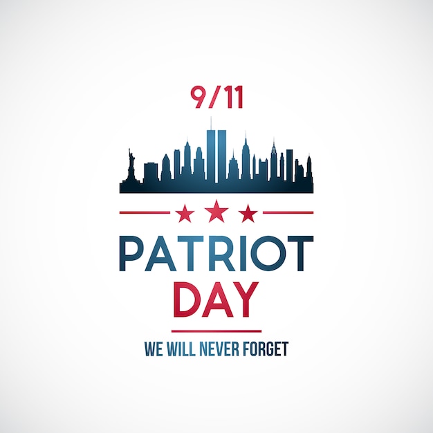 Patriot day background.