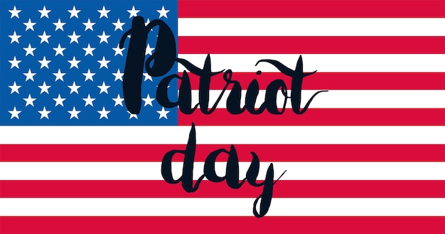 Vector patriot day banner