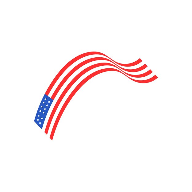 Patriot day flat illustration design event USA