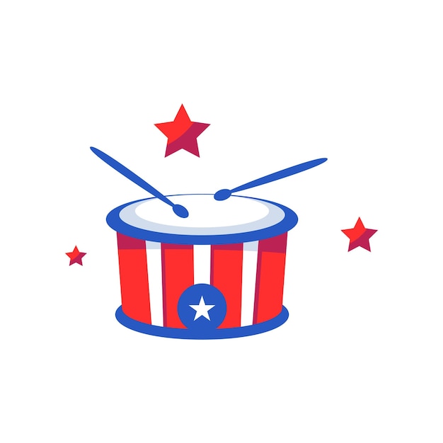 Patriot day flat illustration design event USA