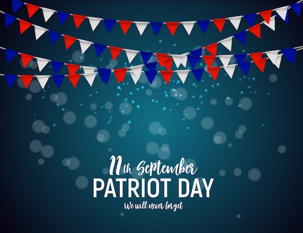 Patriot day usa achtergrond. 11 september zullen we nooit vergeten ...