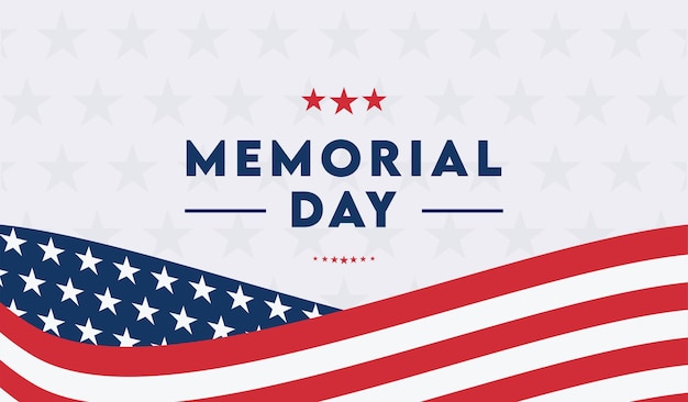 A patriotic background with the words memorial day on it.