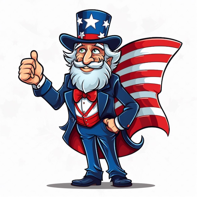 Vector patriotic clipart cartoon vector