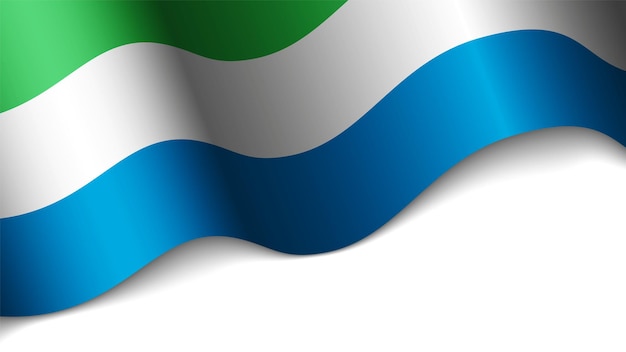 Vector patriotic heart with flag of sierraleone an element of impact for the use you want to make of it