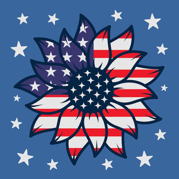 Vector patriotic shadow box usa 3d background