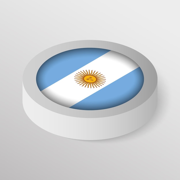벡터 아르헨티나의 발을 가진 애국적 방패 당신이 그것을 사용하려는 영향의 요소