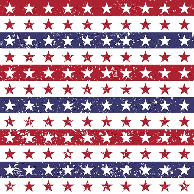 Vector patriotic usa seamless pattern