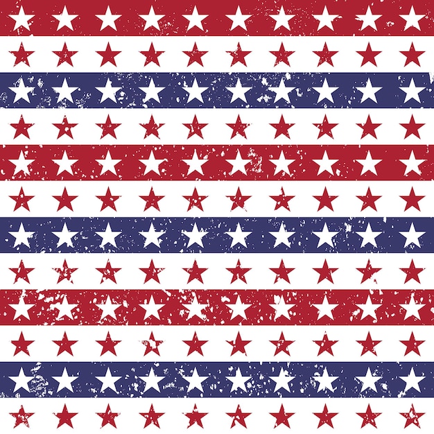 Patriotic USA seamless pattern