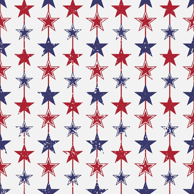 Patriotic USA seamless pattern