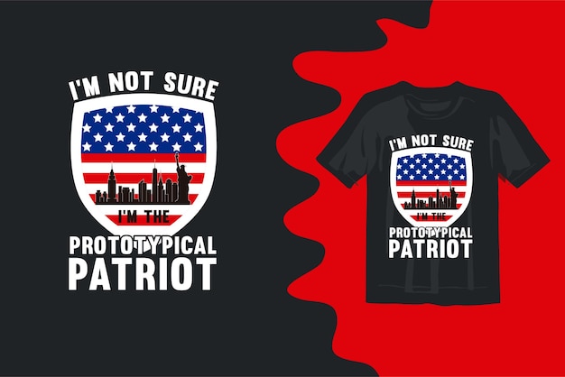 Design della maglietta del giorno dei patrioti