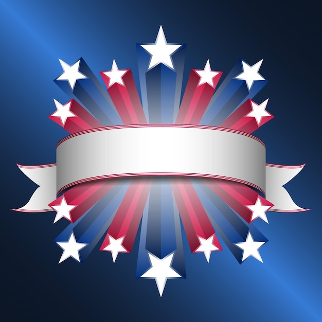 Patriottische achtergrond met de kleuren van de Amerikaanse vlag