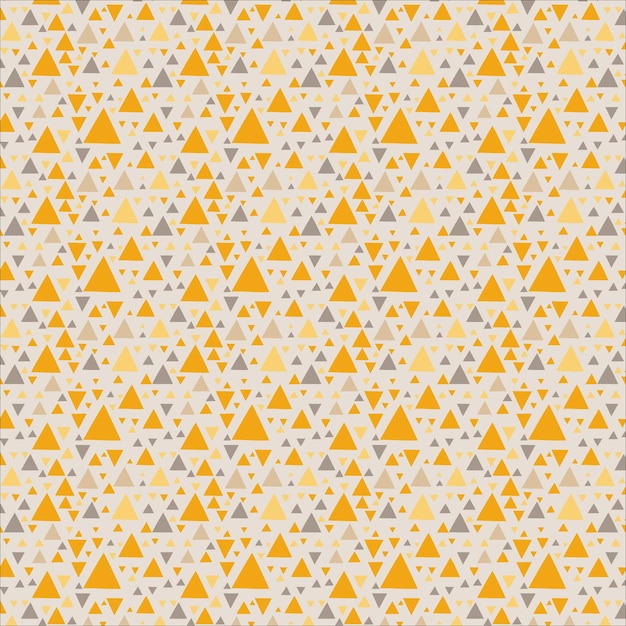 Patron triangulos amarillos tonos vintage