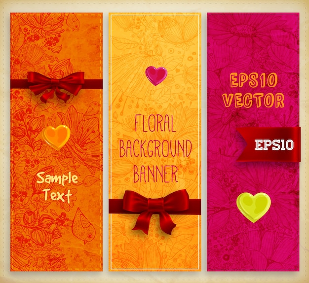 Patroon banner abstract liefde vakantie