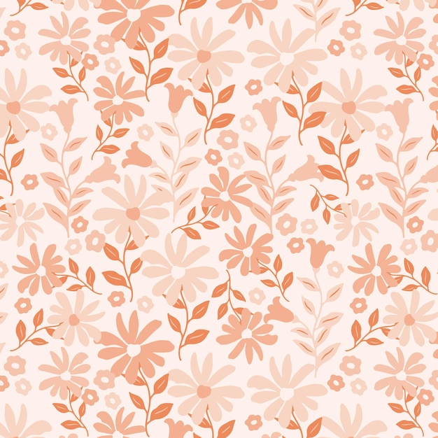 Patroon bloem bloem lente bloesem illustratie vector stof textiel ontwerp blad bladeren