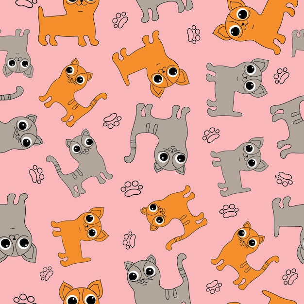 Patroon Cartoon Hond en kat 2