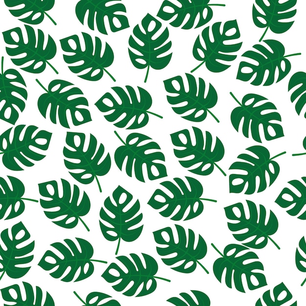 patroon groene tropische bladeren op witte achtergrond