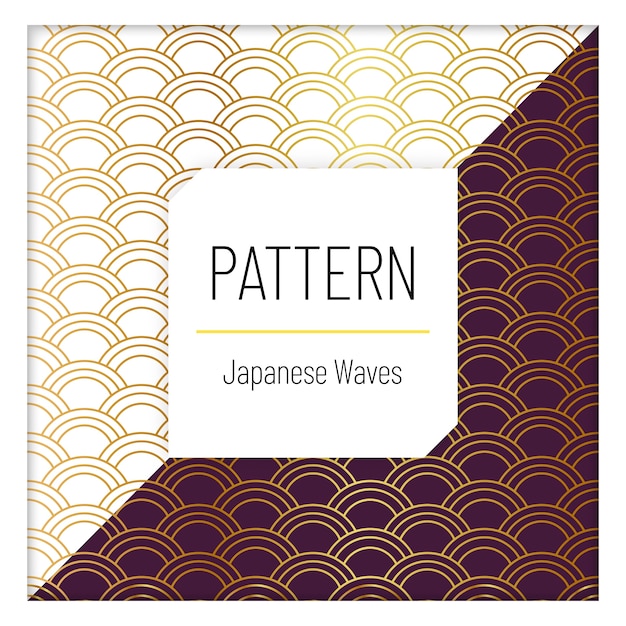 Patroon luxe japanse golven