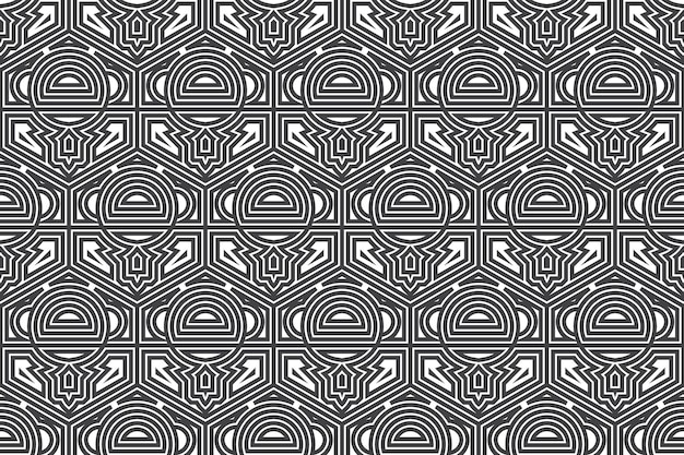 Patroon met abstracte naadloze lijnen