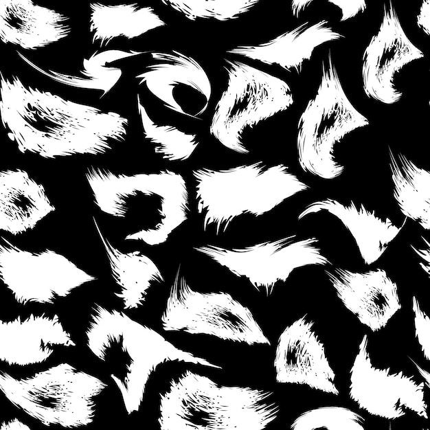 Patroon met luipaardprint. herhalende naadloze vector dierlijke achtergrond.