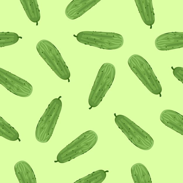 Patroon naadloze komkommers vector wrap