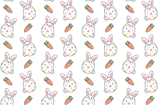 Patroon naadloze schattig Pasen konijnen