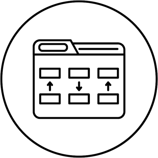 Patroon systeem icoon vector afbeelding Kan worden gebruikt voor Data Analytics
