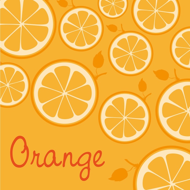 patroon van silhouetten van sinaasappelen geïsoleerd