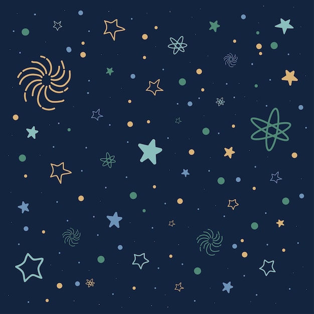 Patroon wallpaper doodle star