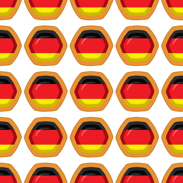 Patroonkoekje met vlaggenland Duitsland in lekker koekje