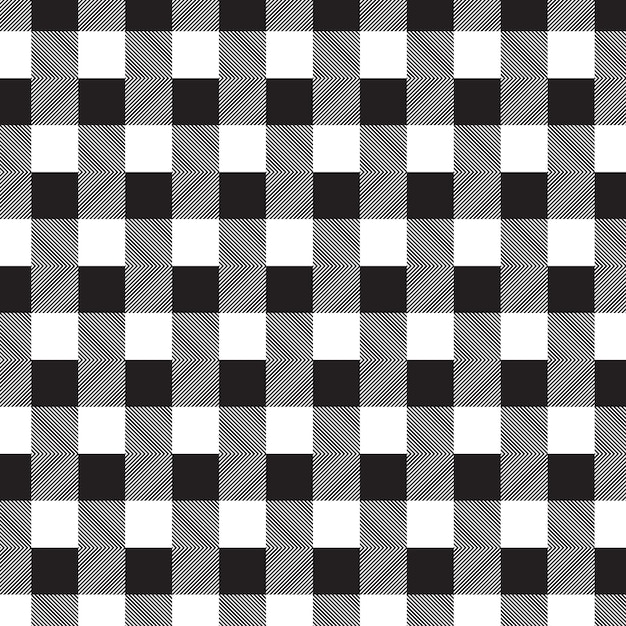 Patroonontwerp. naadloos. Vector naadloos patroon. Moderne stijlvolle textuur met zwart-wit trellis.Ge