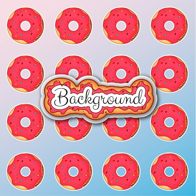 Patroonontwerp van gekleurde donuts