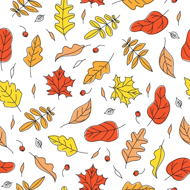 Pattern Autumn leaves