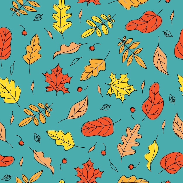 Pattern Autumn leaves