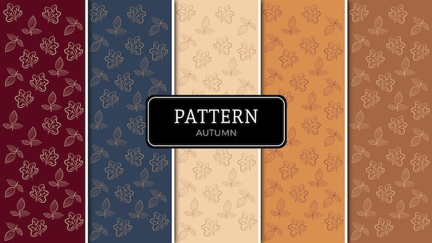 Vector pattern autumn