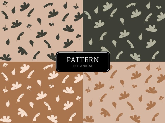 Vector pattern background botanic