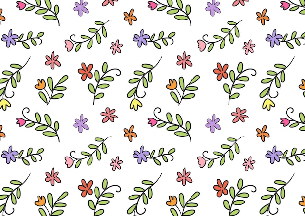 Pattern background cute flower