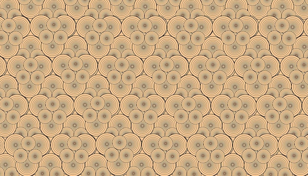 Pattern background design with round line shape