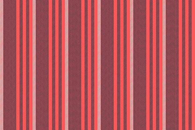 Pattern background fabric of seamless texture vertical with a stripe textile lines vector in red and dark colors