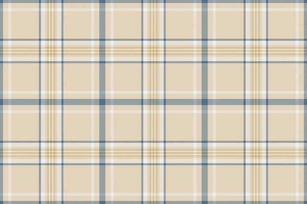 Pattern background fabric of textile check plaid with a seamless texture vector tartan in light and white colors