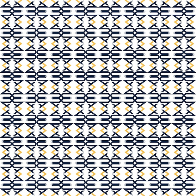 パターン 背景 トライバル シームレス デザイン 濃い青と黄色の幾何学的なスタイルベクトル