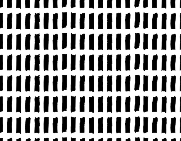 pattern black rectangles sketch on a transparent background black geometric element drawn by hand