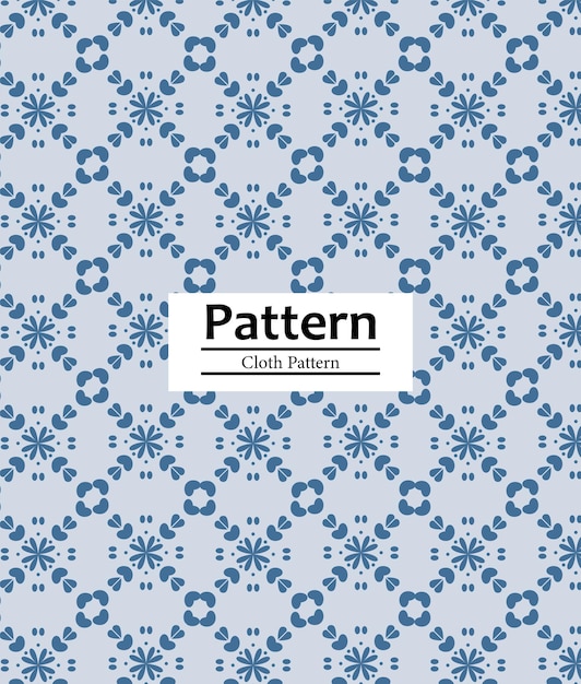 Vector pattern on a blue background