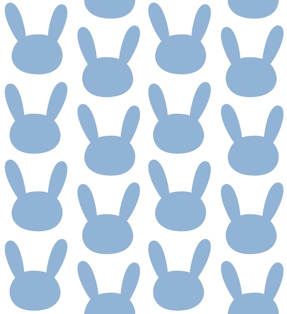 파란색 토끼 귀 패턴